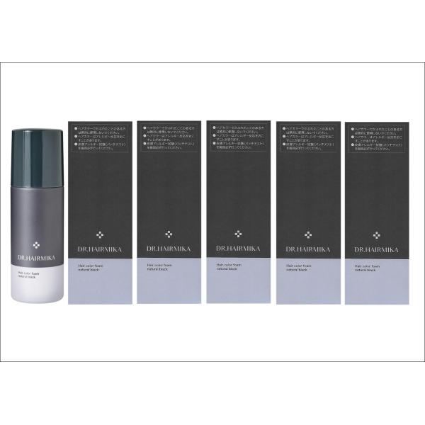 定価8600円×5個セット】ドクターヘアミカ 白髪染め ヘアカラーフォーム