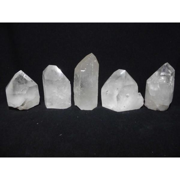 水晶　原石　ブラジル産 ブラジル産】 水晶原石 高さ5．8〜8．6cm 1個の重さ180〜240g 5個
