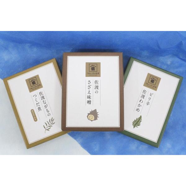 【佐渡の珍味】ご飯のお供珍味三種セット サザエ わかめ ながも 新潟県【新潟の離島】