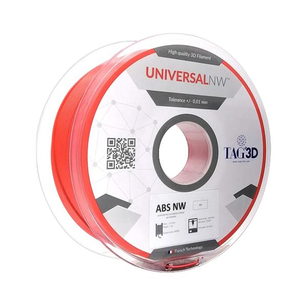 TAGin3D 3Dプリンター用フィラメント ユニバーサルNwABSフィラメント ABS NW-1.75RD レッド 1kg