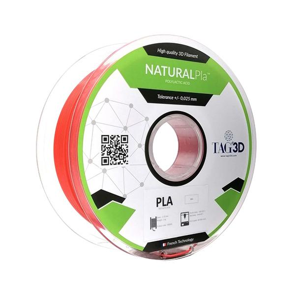 TAGin3D 3Dプリンター用フィラメント ナチュラルPLAフィラメント PLA NAT-1.75RD レッド 1kg