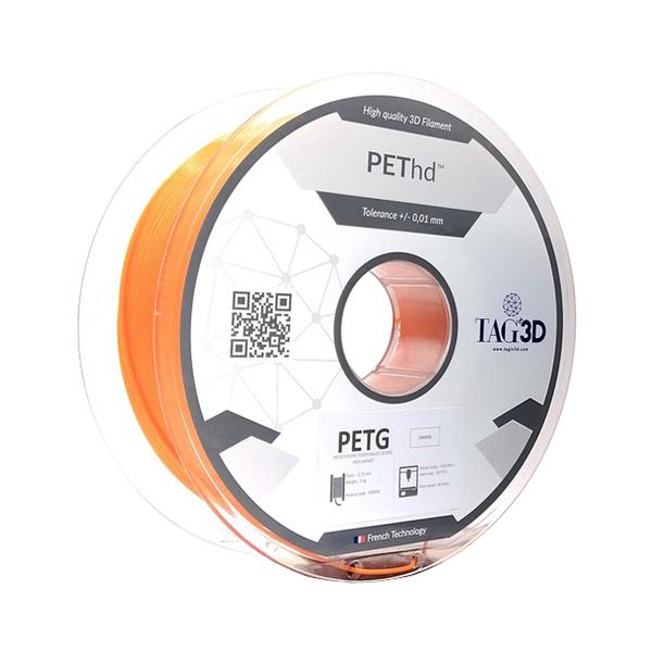 TAGin3D 3Dプリンター用フィラメント HD PETフィラメント PET HD-1.75OR オレンジ ( 1個 )