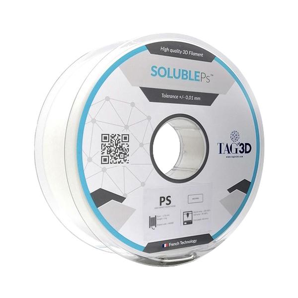 TAGin3D 3Dプリンター用フィラメント solublePsフィラメント PS-1.75WT ホワイト 1kg SOLU