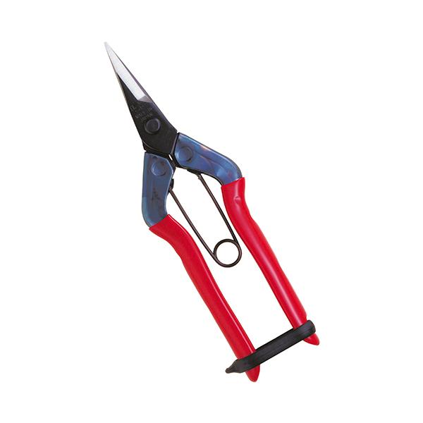 果樹、野菜の収穫、摘果作業に最適です。【用途】園芸全般・果樹・野菜の収穫摘果作業用。【特徴】直刃です。キズをつけにくい背砥丸加工です。本職園芸用です。【仕様】●全長：170mm。●重量：100g。●刃長：35mm。【材質】●刃：高級炭素刃物...