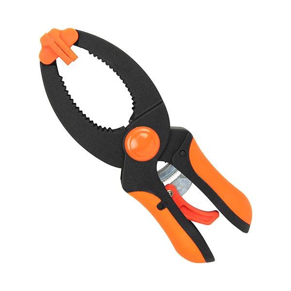 ≪用途≫木工作業・ホビー等の仮止め。≪特徴≫軽い力でロックができる為、女性や年配者にも使用しやすくなっています。ナイロン製で軽量です。≪仕様≫●口の開き：約40mm。●全長：170mm。≪材質≫●ナイロン製。≪注意事項・その他≫この商品は簡...