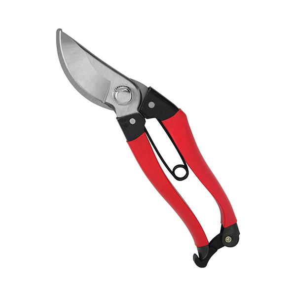 ≪用途≫剪定作業用。≪特徴≫太い幹や枝の剪定に最適な強力タイプです。すべりにくく手に馴染みやすい、樹脂コーティンググリップです。刃を閉じて収納出来るストッパー付きです。≪仕様≫●最大切断目安：15mm。●全長：200mm。●左利き用。≪材質...