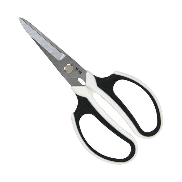 ≪用途≫園芸鋏。≪特徴≫樹脂グリップで握りやすく、長時間の作業でも疲れにくいです。ハードクロームメッキ仕上げで、錆びにくく、お手入れ簡単です。厚刃タイプの強力型でしっかり切断できます。≪仕様≫●全長：約180mm。●重量：約89g。●生木切...