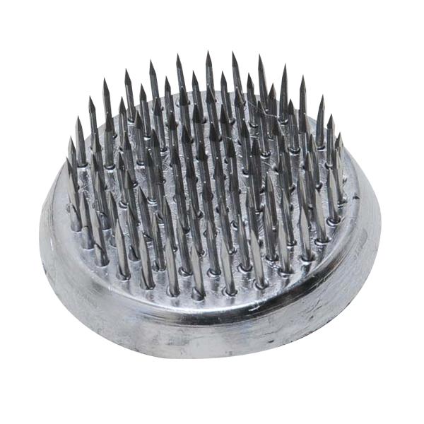 ≪用途≫剣山。≪特徴≫生け花用です。錆びにくいステンレス針です。≪仕様≫●1個入。●豆丸。≪材質≫●本体：鉛。●針部：ステンレス。≪注意事項・その他≫本来の用途以外には使用しないで下さい。使用前には本体あるいは部品にがたつき・緩みが無いこと...