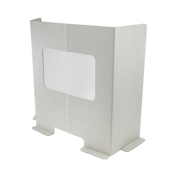 ≪用途≫飛沫感染の防止。≪特徴≫幅サイズは机のサイズに合わせて変更可能です(60cm・80cm)。電源コードや書類通しの穴付きです。環境にやさしく、リサイクルできるダンボール製です。≪仕様≫●サイズ：高さ70×幅60(80)cm。●窓サイズ...