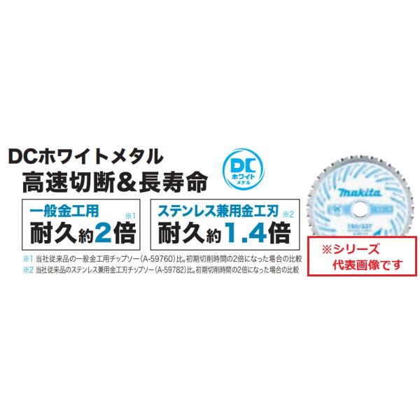 マキタ（makita） DCホワイトメタル チップソー ステンレス兼用金工