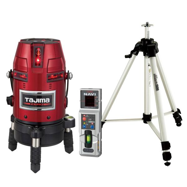 Tajima（タジマ） レーザー墨出し器 NAVIゼロKJC 三脚セット 矩十字 