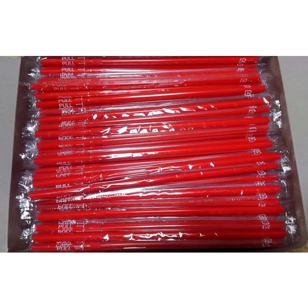 超特価！！　 　即決価格！！！　　 大量購入可能！！フレックスストロー赤6×21ｃｍフィルム包装１箱５００本入です。１本づつフィルム包装されているので衛生的です。サイズは、パイ６Ｘ２１０ＭＭ。【材質】ポリプロピレンmade in Indon...