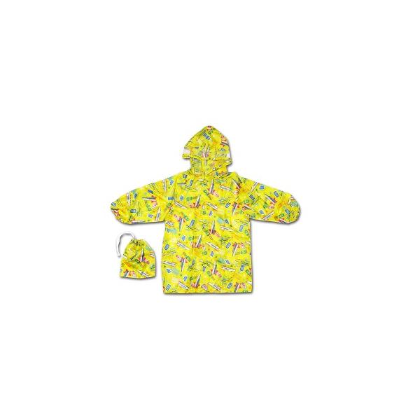 特価！！ 　   大人気の商品！！  　 プレゼントに最適！！レインコート　イエロー　巾着付です。  新幹線が集合したレインコートです。Ｅ５系、Ｎ700Ａ、ドクターイエローが散りばめられて、星もいっぱいで元気いっぱいです★雨の日がいつもより...