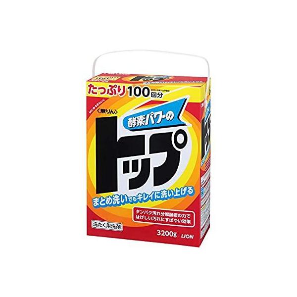 LION（ライオン） 無りん トップ 洗濯洗剤 粉末 3.2kg 大容量 洗濯用 