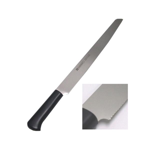刃渡り：約300mm全長：約425mmR型状の刃のため、切刃全面が使えます。ステンレス製品ですので清潔でお手入れが簡単です。価格以上の切れ味で、ご家庭でのご使用におすすめです。刃材はステンレス刃物鋼、ハンドルは耐熱60℃のABS樹脂となります。