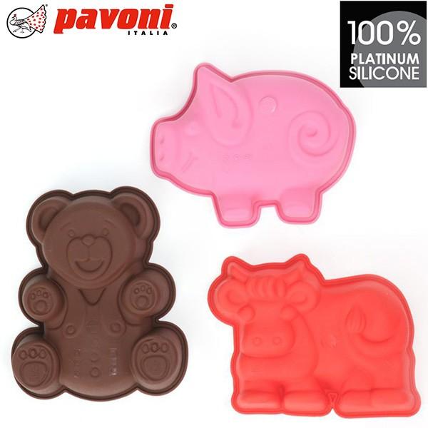 Pavoni パボーニ シリコン型 Animali3匹のセット シリコンモールド お菓子型 ケーキ型 焼き型 可愛い 洋菓子型 焼型 製菓道具 Set Bimbi Set Bimbi お菓子型 パン型 菓子道具浅井商店 通販 Yahoo ショッピング