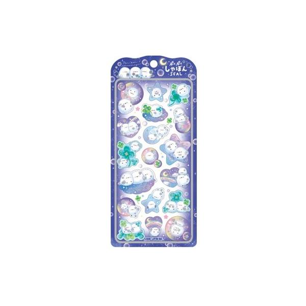 [メール便OK]【新品】【seal】ぷくぷくしゃぼんシール／ぽんぽんシマエナガ[在庫品]