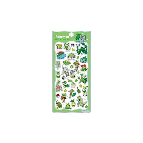 [メール便OK]【新品】【seal】ポケモンG プチドロップステッカー／グリーン[在庫品]