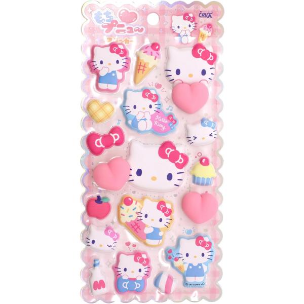[メール便OK]【新品】【seal】サンリオキャラクターズ もちぷにゅ〜ステッカー ハローキティ[在庫品]
