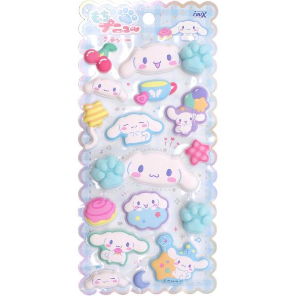 [メール便OK]【新品】【seal】サンリオキャラクターズ もちぷにゅ〜ステッカー シナモロール[在庫品]