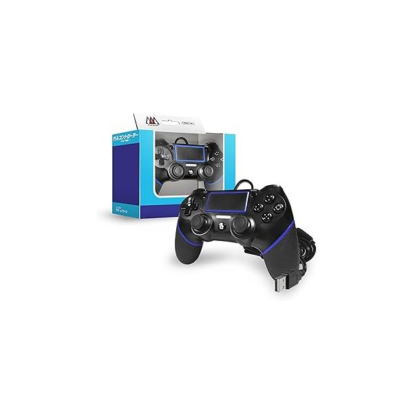 【新品】【PS4HD】有線コントローラ ブラックー 2m[お取寄せ品]
