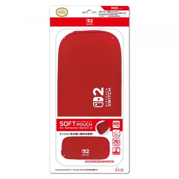 【新品】【NS2H】ソフトポーチ　ｆｏｒ　Ｎｉｎｔｅｎｄｏ　Ｓｗｉｔｃｈ２　レッド[在庫品]