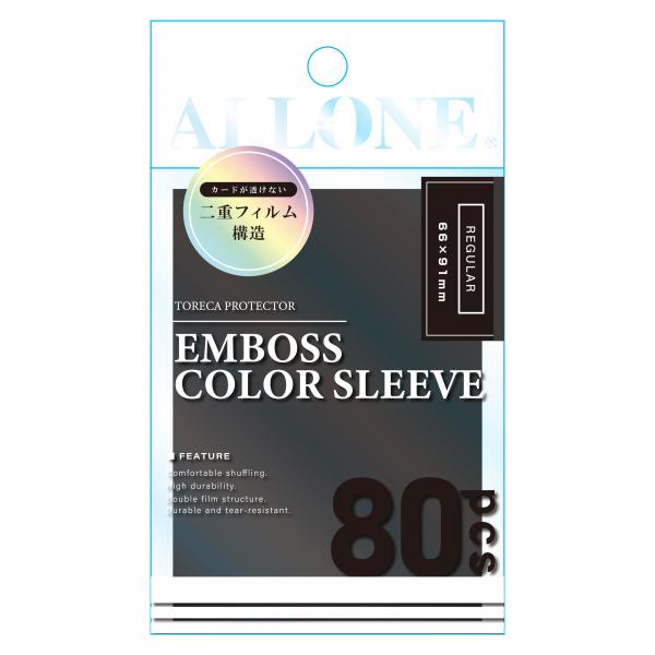 他サイト： [メール便OK]【新品】【TTAC】カードスリーブ透かし防止エンポスカラー ブラック レギュラー 66x91mm 80枚入[お取寄せ品]の商品画像