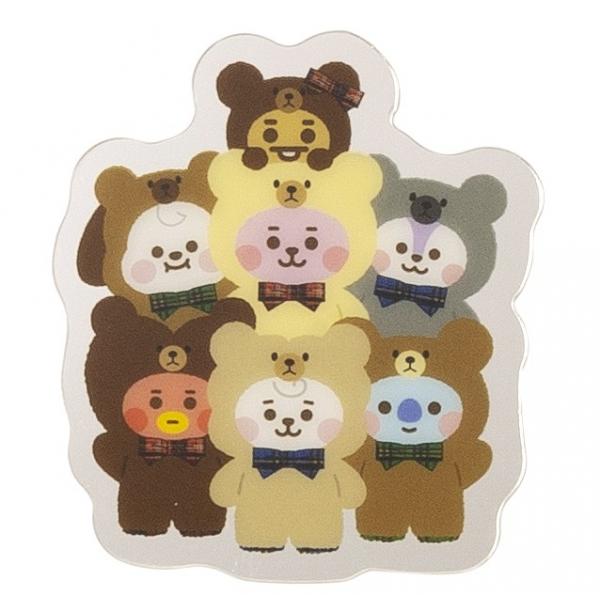 お取り寄せに[5〜9営業日前後]【27％OFF】＜【card】BT21_BLF_ダイカットメタルカード_ベア_集合＞＜カード(card)＞＜カード＞＜LINE Friends Japan株式会社＞【メール便】OK＜好評発売中＞