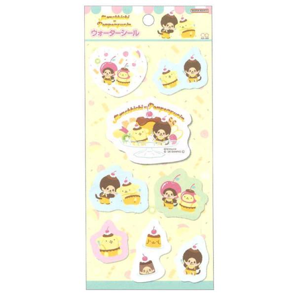 [メール便OK]【新品】【seal】ウォーターシール モンチッチ×ポムポムプリン Ｎ[在庫品]