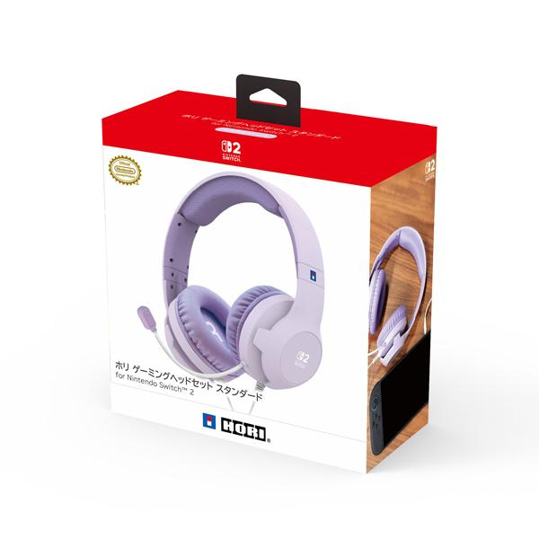 【新品】【NS2H】ホリゲーミングヘッドセット for Nintendo Switch 2 パステルパープル[在庫品]