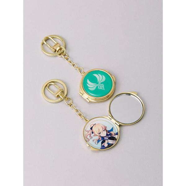 お取り寄せに[5〜9営業日前後]【50％OFF】＜原神×LINE FRIENDS ジン ミラー付きメタルキーリング＞＜キャラクターグッズ キーホルダー系(b2cchara_goods_key)＞＜キーホルダー＞＜LINE Friends J...