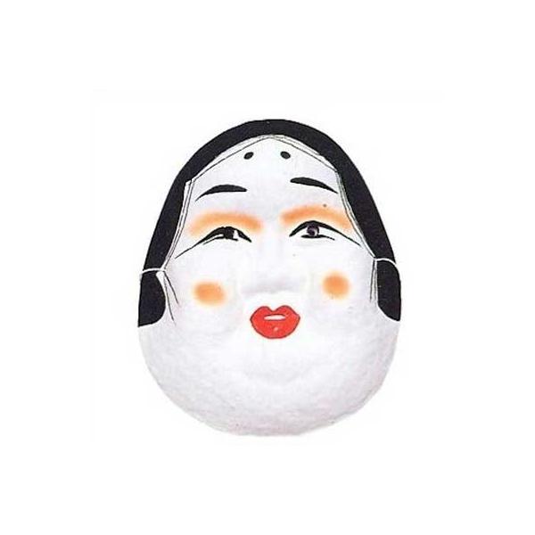 お面 おかめ 踊り 小道具 （s3284） お多福 日舞 日本舞踊 時代劇 歌舞伎 おめん 面 取寄せ商品