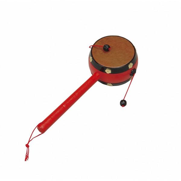 でんでん太鼓 皮 玩具 昭和 おもちゃ （o昭7108） 太鼓 子供 小物