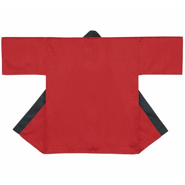 法被 半纏 赤 レッド サテン 無地 はっぴ ハッピ 祭 メンズ レディース