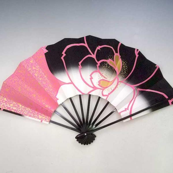 【ゆうパケットで送料無料（４点まで）】ご希望により扇子箱(有料)お付けいたします。≪商品説明≫京扇子（日本製）【仕様】骨：黒塗【素材】扇骨：竹 扇面：和紙【サイズ】9.5寸（28.8cm）※在庫分に関しましては、1-2営業日以内に発送可能で...