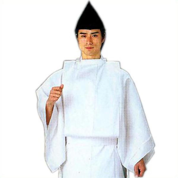 立烏帽子　浅葱色袴セット　神職　練紐付き　コスプレ等 白丁 烏帽子付 （s892） 白丁衣裳 はくちょう 衣装 神官 神社