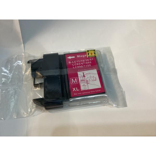 ブラザー互換インクLC11/16/38/61/65/67/980/990/1100XLマゼンタ