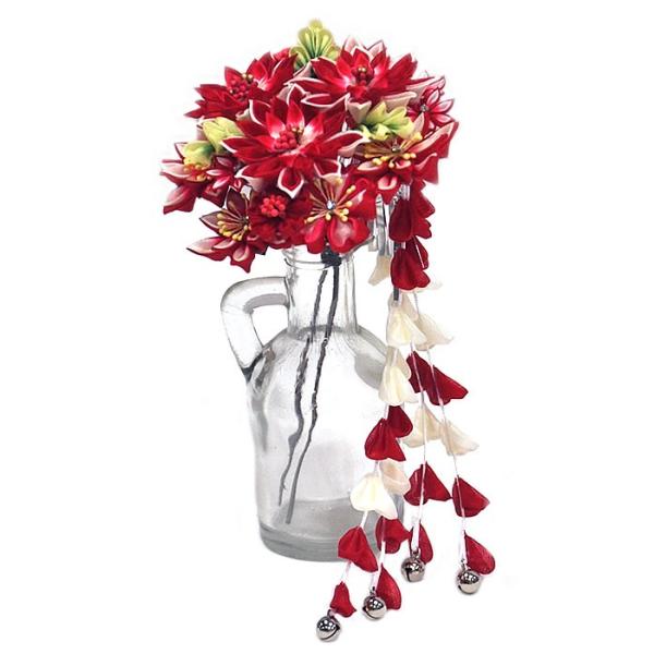 直販超安い 髪飾り 振袖用 つまみ簪 ヘアーアクセサリー 着物 成人式 うめ ウメ キク きく 花 女性 女物 レディース 9sbcb 1709 2466 剣菊 梅 赤系 定期販売 Www Metaflux Com Ua