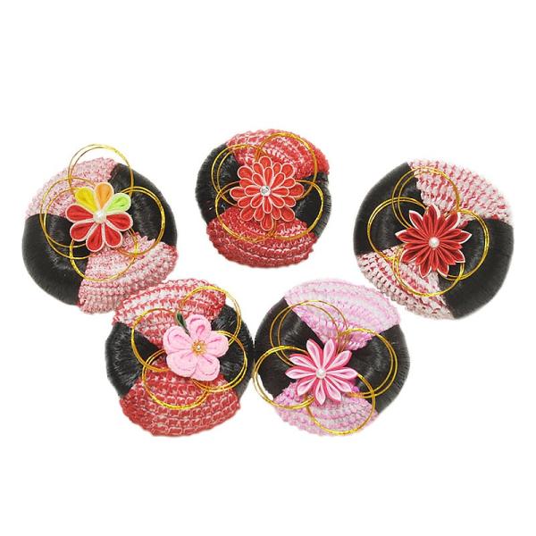 女の子・子供用 髪飾り -髷（まげ）- 全5色 [ 1911-3119 ] 日本髪