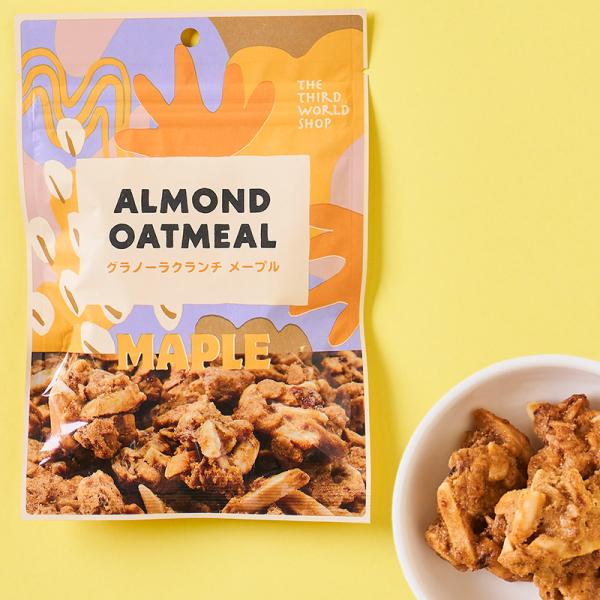 ●商品の特徴とイメージオートミールとアーモンドに、メープルシロップで甘みを加え、香ばしく焼き上げたザクザク食感のクランチ。メープルシロップとレーズンペーストのやさしい甘みと、香ばしくザクザクしたクランチの食感で、少量でも食べ応えがあります。...