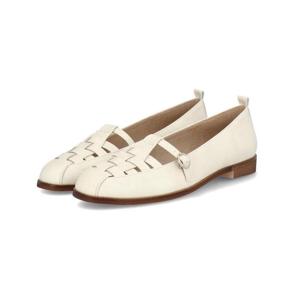 L ROUGE メタルルージュ レディース グルカパンプス 1515 アイボリー METAL ROUGE メタルルージュ レディース グルカパンプス 1515