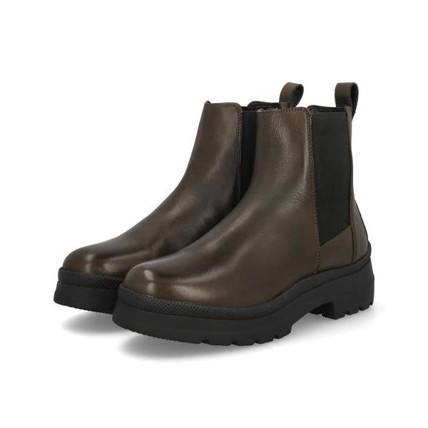 heal me ヒールミー レディース 本革ボリュームソールサイドゴアブーツ