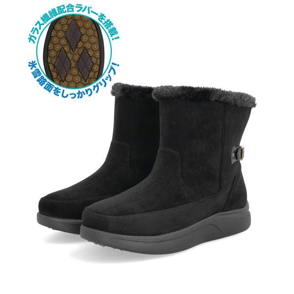 heal me ヒールミー レディース ベルト付きボアブーツ 耐水 滑りにくい