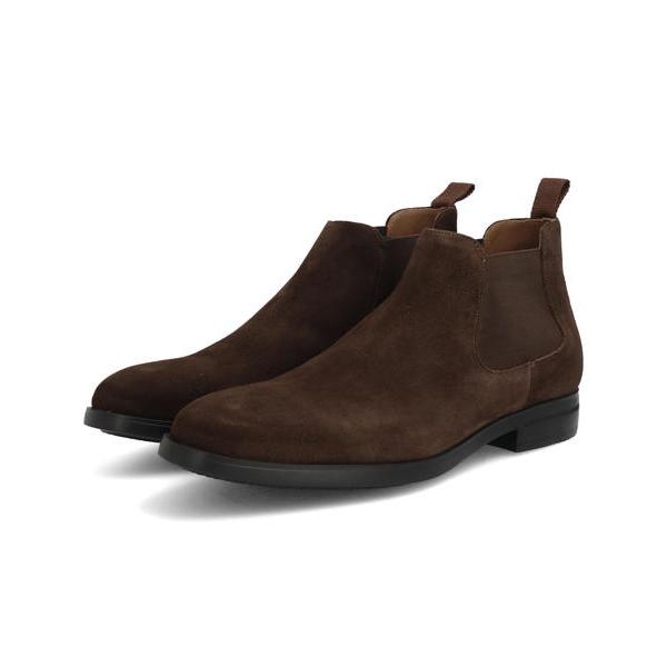 CALZARTES カルサーティス メンズ 本革サイドゴアブーツ【撥水】 1024 スエードブラウン CALZARTES カルサーティス メンズ 本革サイドゴアブーツ 撥水 1024