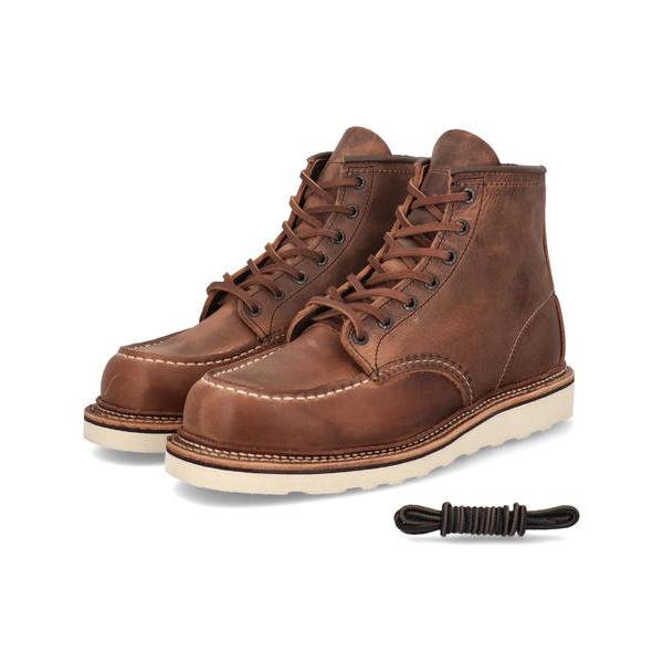 美品 RED WING 9106 モックトゥ USA製 ワークブーツ 赤茶 楽天市場】レッドウィング RED WING 9106 6インチ モカシン トゥ