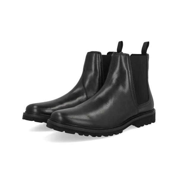 Clarks（クラークス） BERWICK EASY 本革 メンズサイドゴアブーツ