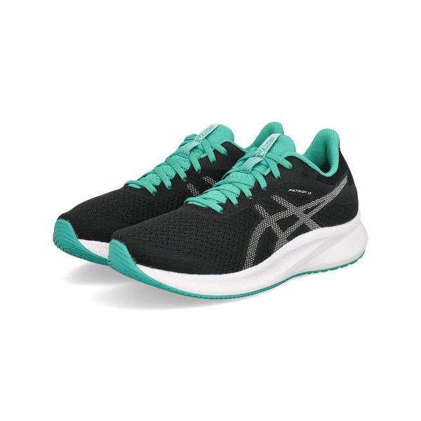 ASICS アシックス PATRIOT 13 軽量 レディーススニーカー ランニングシューズ パトリオット13 1012B312 008 ブラック/スージングシー