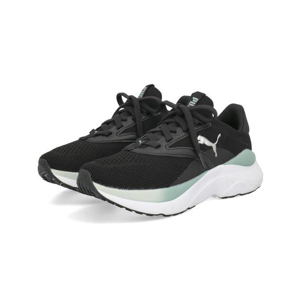 PUMA プーマ SOFTRIDE MAYVE WNS 軽量 レディースシューズ 厚底スニーカー ソフトライドメイブウィメンズ 310160 22 プーマブラック/ライトモス