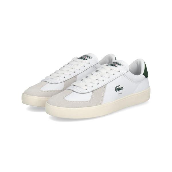 LACOSTE ラコステ BASESHOT PRO 125 2 SFA レディースレザースニーカー(ベースショットプロ1252SFA) 49SFA0028 65T ホワイト/オフホワイト LACOSTE（ラコステ） BASESHOT PRO 125 2 SFA レディースレザー