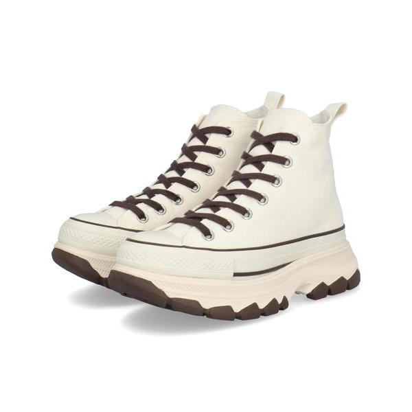 converse コンバース ALL STAR TREKWAVE CB HI レディーススニーカー 厚底(オールスタートレックウエーブCBハイ) 31315861 オフホワイト/コーヒーブラウン CONVERSE（コンバース） ALL STAR TREKWAVE CB HI レディース